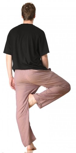 Męskie bawełniane spodnie fluorescent