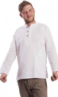 Košeľa Nepál / ETNO KURTA biela