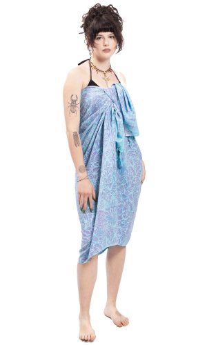 Sarong BALI BATIK jasnoniebieski V.