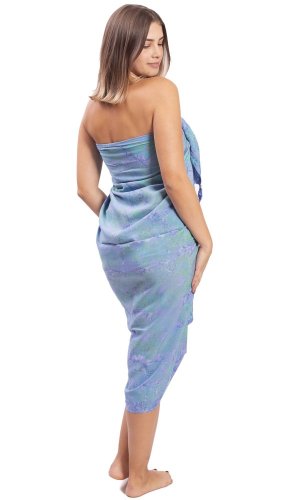 Sarong BALI BATIK jasnoniebieski I.