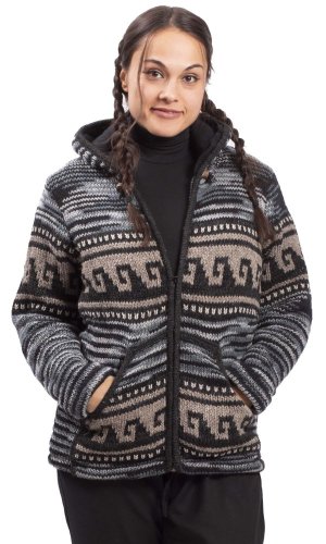 Pletená bunda HIMALAYAN šedo-hnědá I.