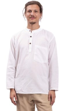 Košeľa Nepál / ETNO KURTA bílá