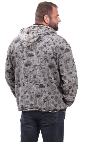 Kurtka z kapturem MUSHROOM szary