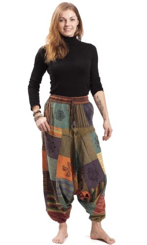 Patchworkowe szarawary KANTHA