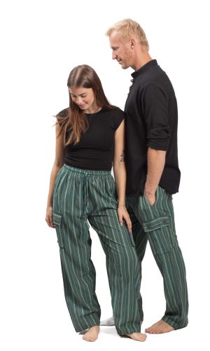 Kalhoty CLASSIC STRIPES zelené III.