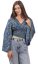 Bolero GITA z długim rękawem niebieskie V.