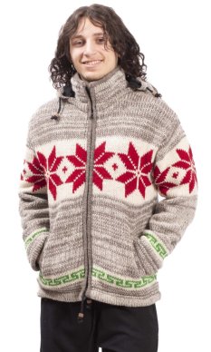 Kurtka dzianinowa HIMALAYAN szaro-biały II.