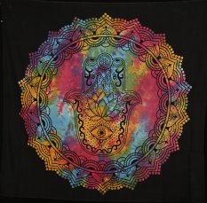 Mandala duża Hamsa kolorowa