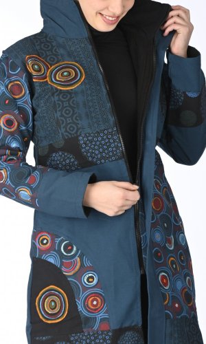 Dámský kabát Parvati modrý