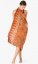 Sarong BALI BATIK snails oranžový