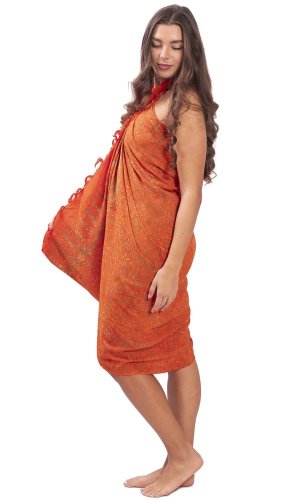 Sarong BALI BATIK oranžový IV.