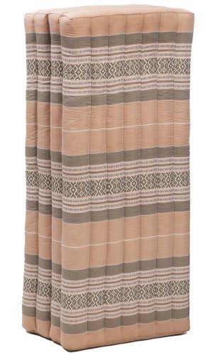 Futon skládací Comfort oranžovo-zelený / 120 cm