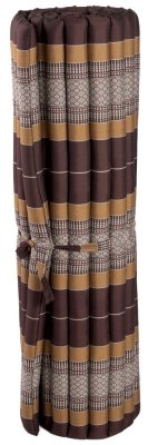 Futon rolovací / šírka 120 cm / béžovo-hnedý