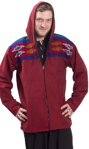 Ciepła kurtka męska VIKRAM czerwona VII. - Rozmiar: XL