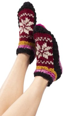 Dziergane kapcie XVIII.