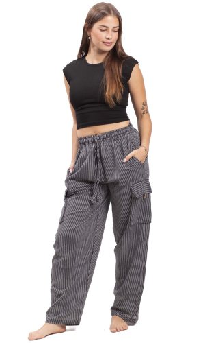 Kalhoty CLASSIC STRIPES černá I.