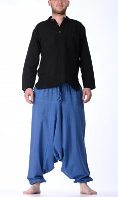 Harémové kalhoty / Sultánky modré
