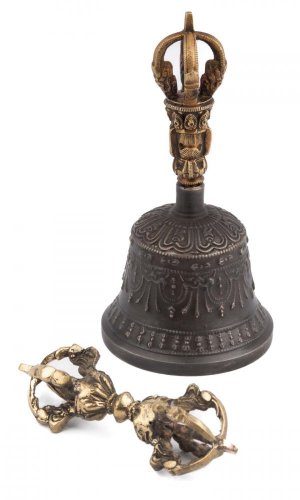 Tibetský zvonek DILBU speciální zvuk III. ↑ 13,5 cm