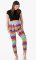 Legginsy THAI BATIK tęczowe