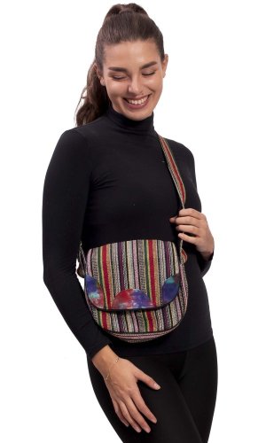 Kabelka KANDHO PAR zeleno-červená