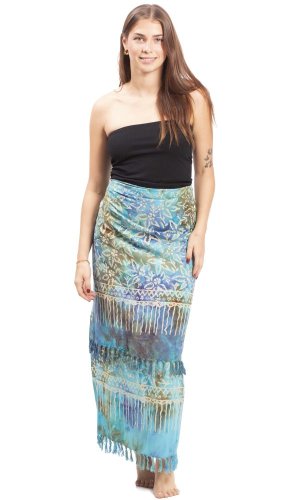 Sarong BALI BATIK niebieski XX.