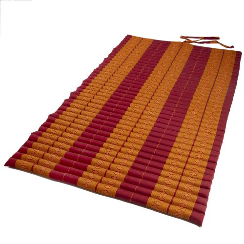 Futon rolowany / szerokość 120 cm / ochrowo-czerwony