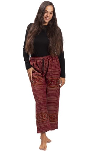 Teplé kalhoty BIHAR FREE červené II.