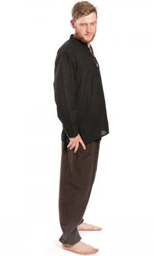 Ciepłe spodnie LAHARA brązowa