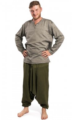 Harémové kalhoty / Sultánky zelené