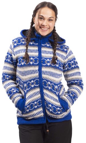 Pletená bunda HIMALAYAN modrá