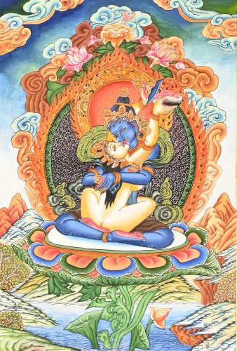Malovaný obraz THANGKA 60x93 cm