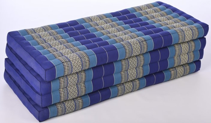 Futon skládací Comfort tmavě modrý šířka 120cm