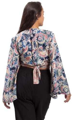 Bolero GITA z długim rękawem różowe III.