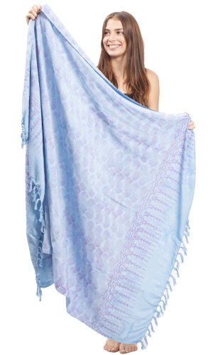 Sarong BALI BATIK niebieski XIV.
