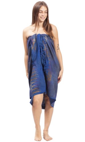 Sarong BALI BATIK niebieski XXVIII.