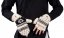 Vlněné převlékací rukavice béžovo-černá