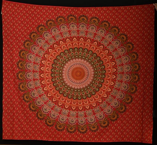 Mandala duża czerwona Barmere