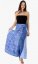 Dlhá sarongová sukňa modrá - Veľkosť: XL