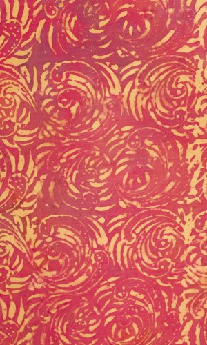 Sarong BALI BATIK czerwony XVII.