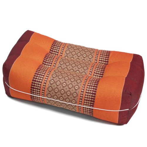 Meditační podsedák hranatý FUTON bordó-oranžový