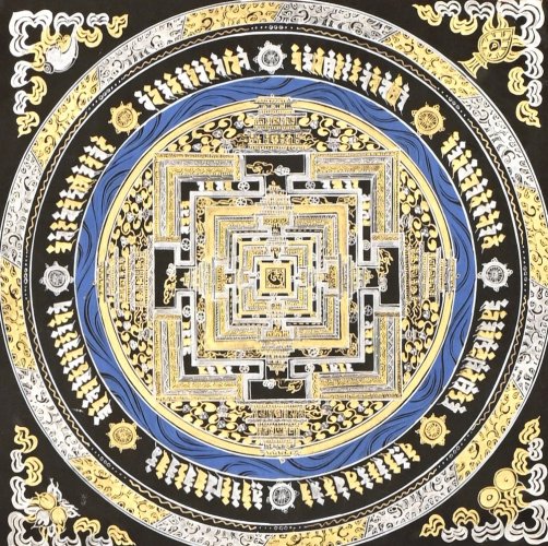 Maľovaný obraz THANGKA 57x67 cm