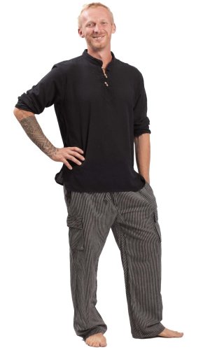 Kalhoty CLASSIC STRIPES černá I.