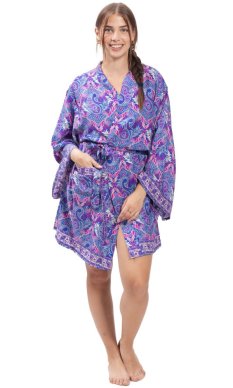 Krótkie kimono MEHER niebieski II.