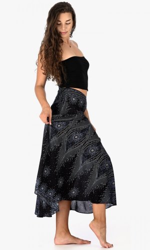 Długa spódnica Kaeo czarna