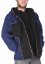 Bunda s kapucňou Praja čierna-tmavo modrá - Veľkosť: L