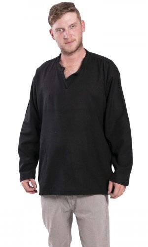 Koszula indyjska / ETNO KURTA czarna BOHO
