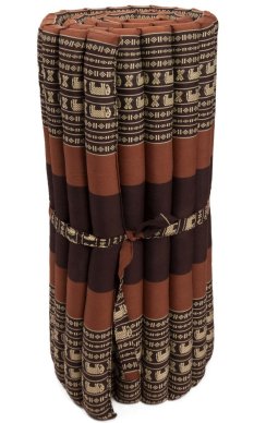 Futon rolowany / szerokość 80 cm / brązowy I.