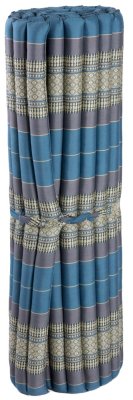 Futon rolovací / šírka 120 cm / šedo-modrý II.