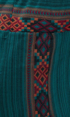 Teplé harémové kalhoty BIHAR petrolejová II.