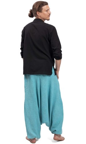 Harémové kalhoty / Sultánky KHADAR tyrkysové